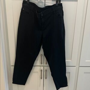 Lane Bryant Black Cropped Jeans Size 16